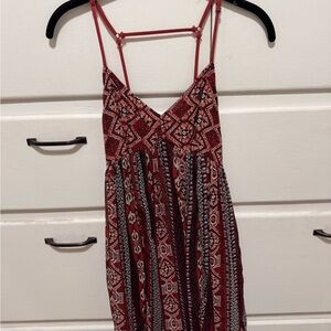 Hollister Rust Red Textured Knit Top